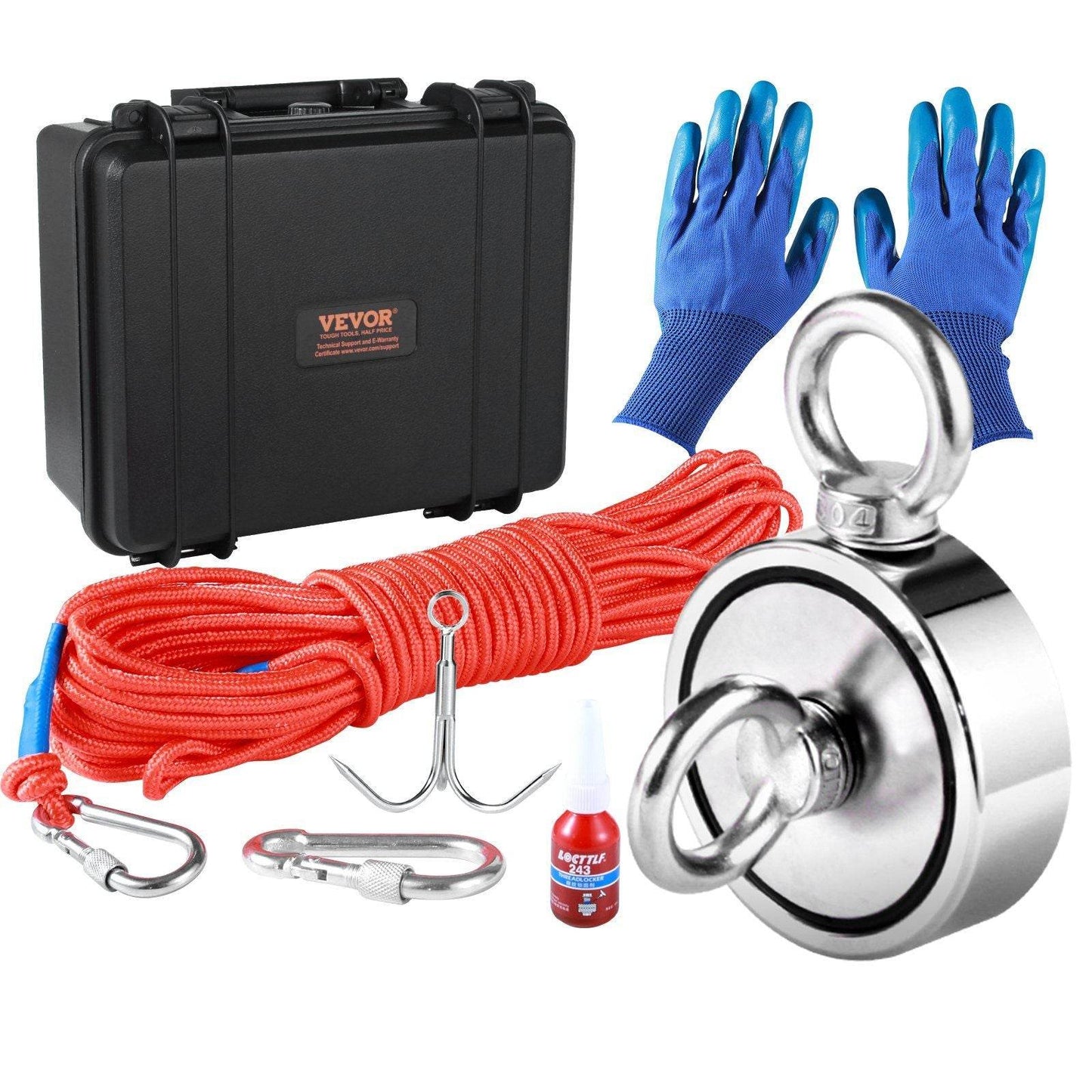 1200lb Double-Sided Magnet Fishing Kit