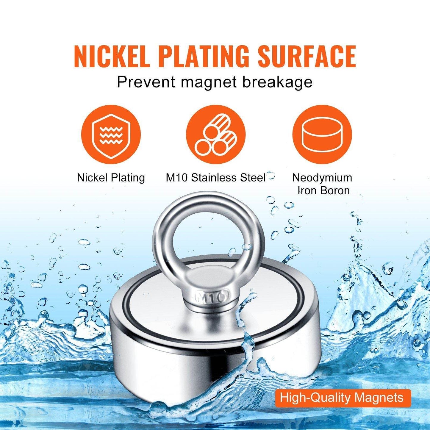 1200lb Double-Sided Magnet Fishing Kit